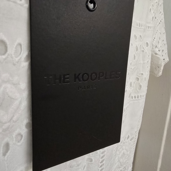 White Eyelet Embroidery Maxi Dress from The Kooples SZ Small EURO 1 - Picture 11 of 14
